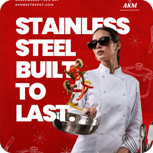 AKM ad: Stainless steel built to last