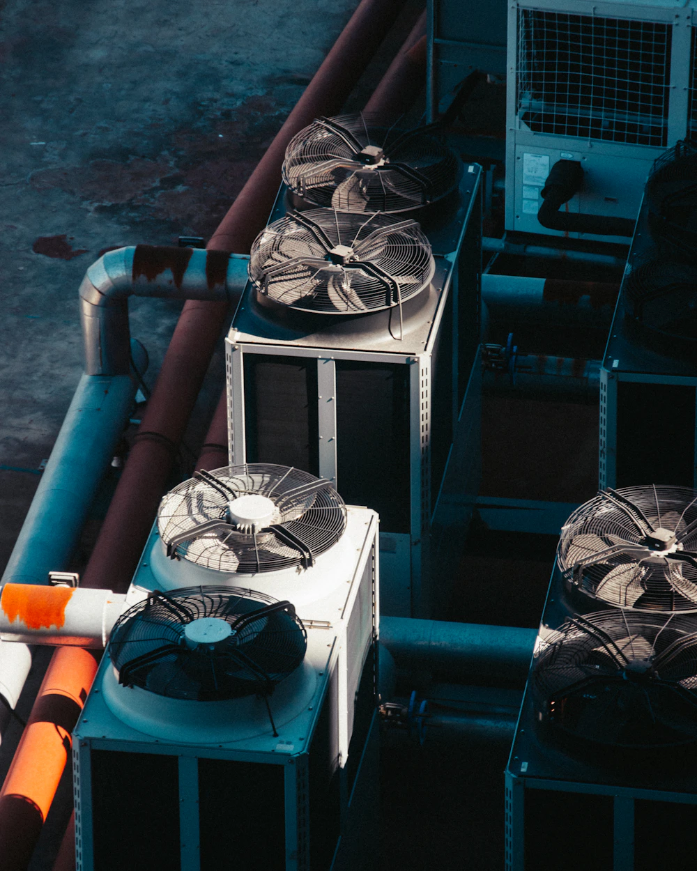 HVAC condenser units